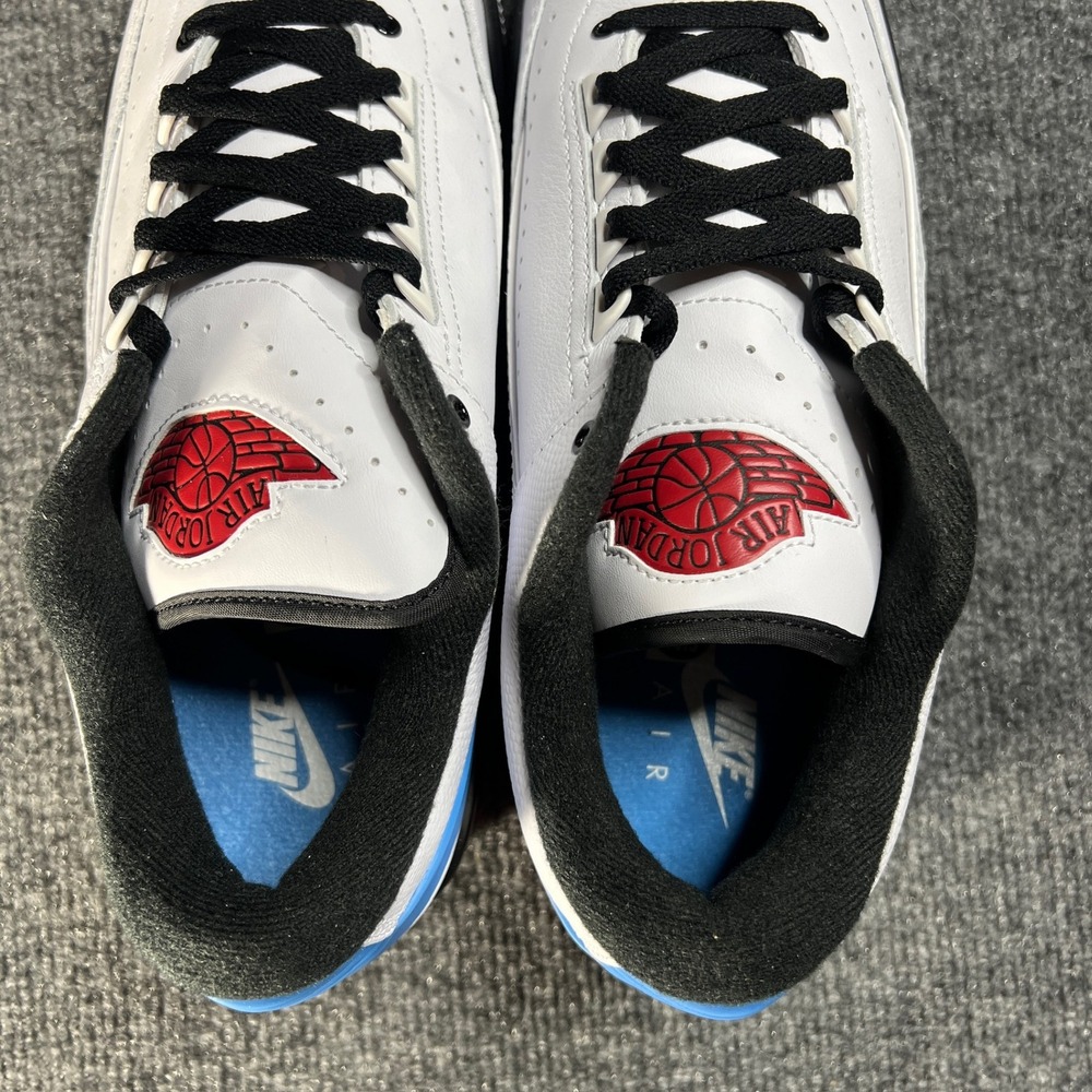 NEW Retro Jordan 2/3 Men 10.5 White Varsity Red Black Low Top Sneaker FD0383-104 - Picture 5 of 11